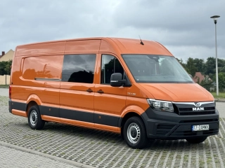 MAN TGE 3.180‼️2025‼️9-Osobowy‼️EXTRA LONG‼️L5H3 Niski przebieg 4.990km NA GWARANCJI Salon Polska WEBASTO NAVI Brygadowy Iveco Daily Crafer Ducato